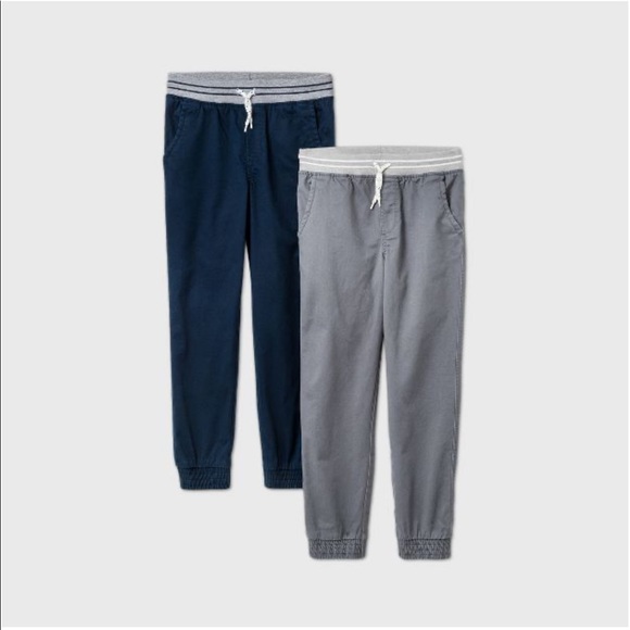 🌷 2/$25 Bundle of 3 Boys Pull-on Jogger Fit Pants - Picture 1 of 4